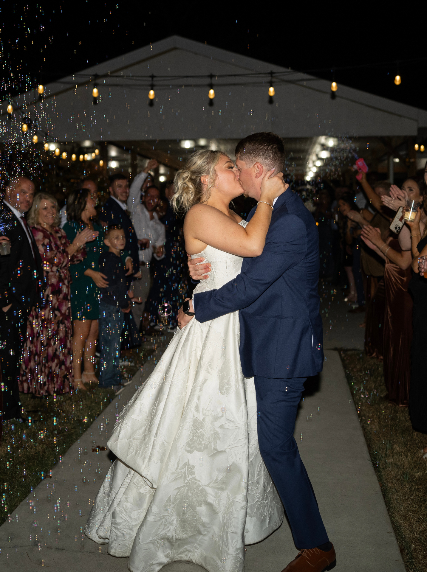DJ KNKT lighting up a wedding reception dance floor